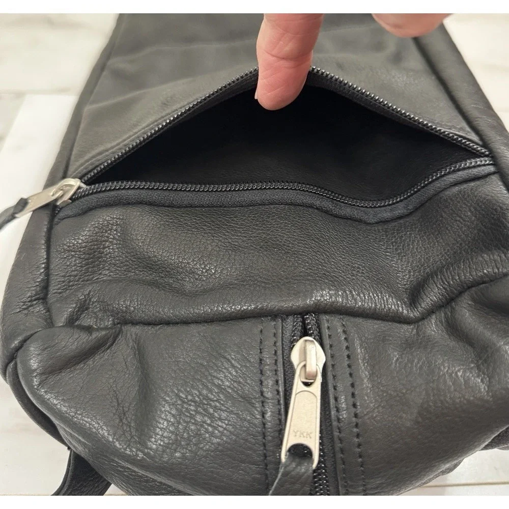 Leather Dual Compartment Shoe Bag Travel Sports Golf Lincoln Logo 14